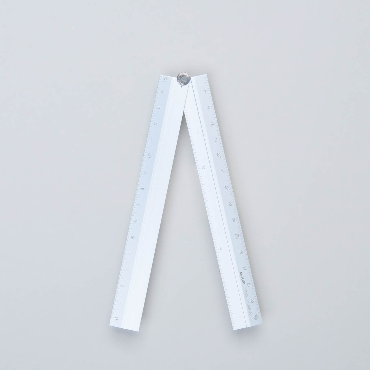 Midori Klapp-Lineal silber