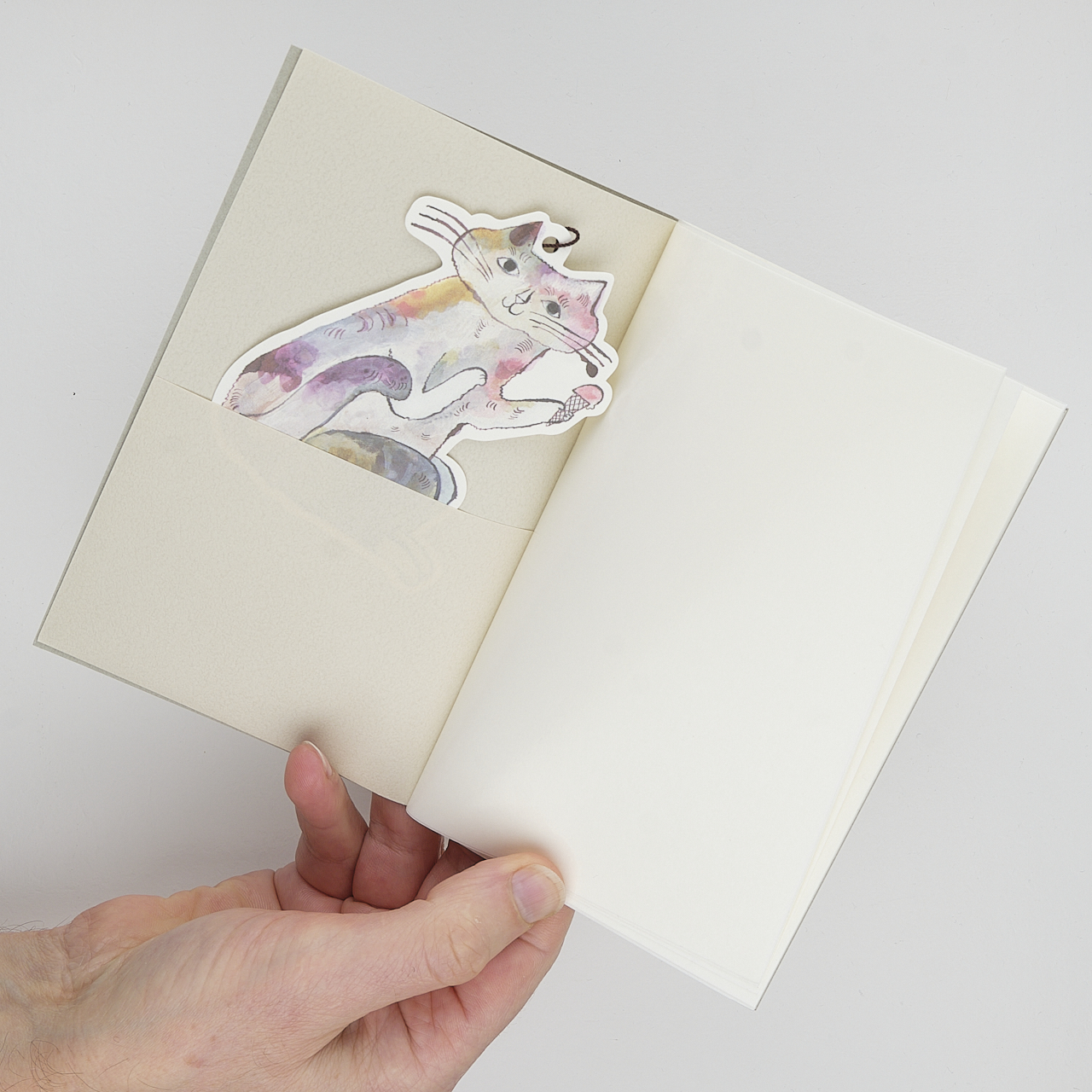 Midori Stickerbuch grau