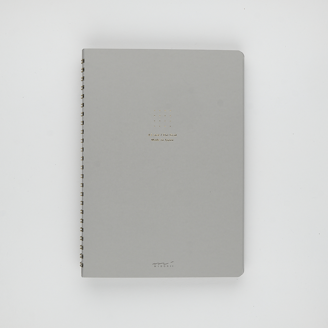 Midori Ringbuch Dot Grid grau (A5)