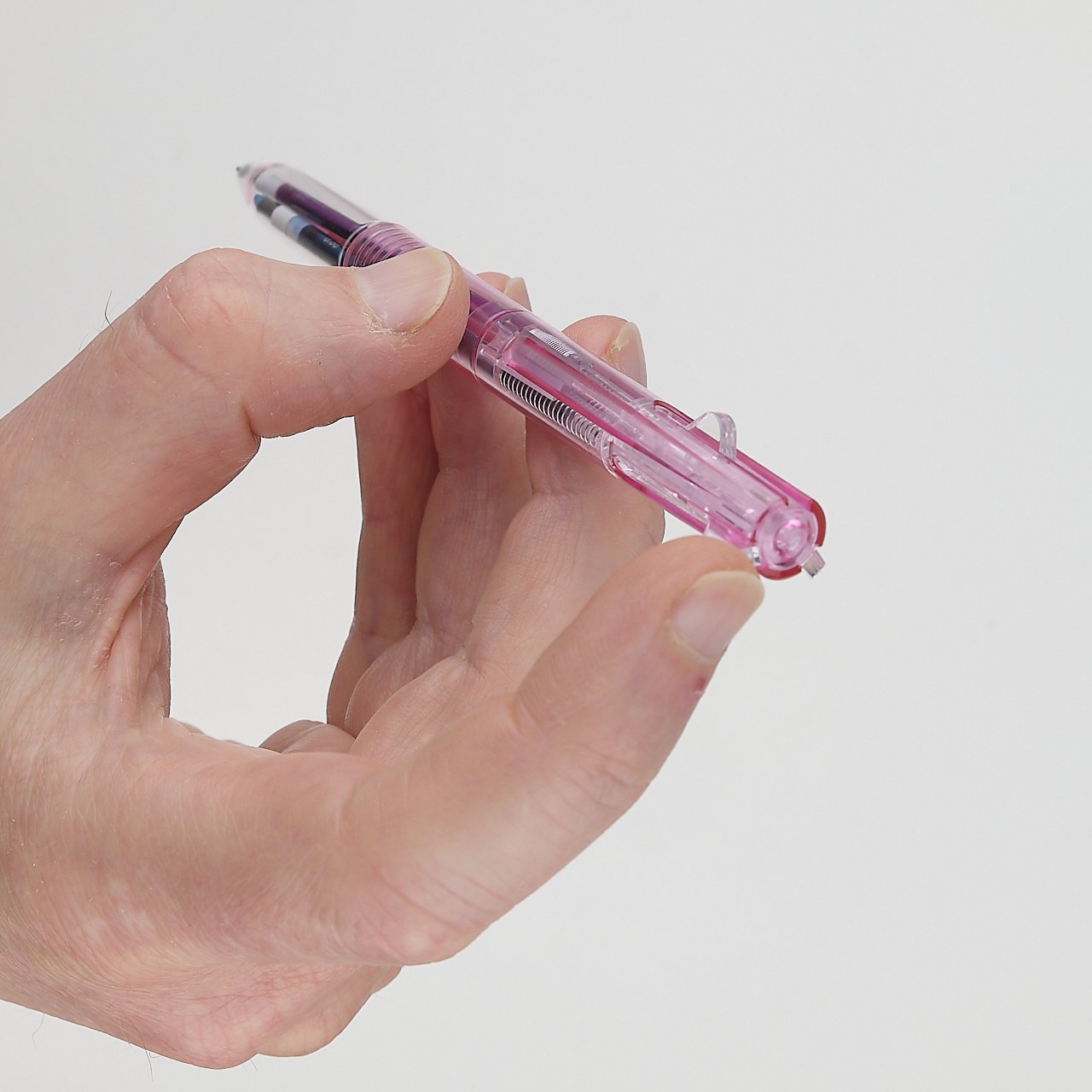 Uni Leerer Multi-Stift für 3 Style Fit Minen transparent rosa