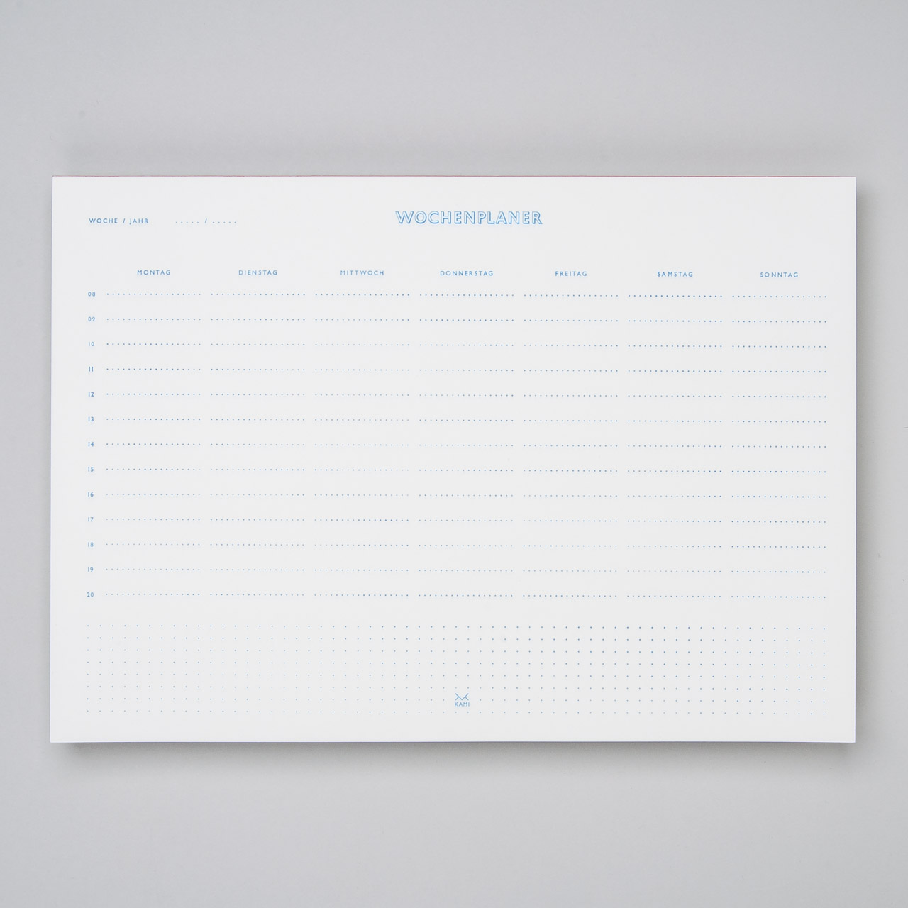 KAMI Deskpad und Wochenplaner A4