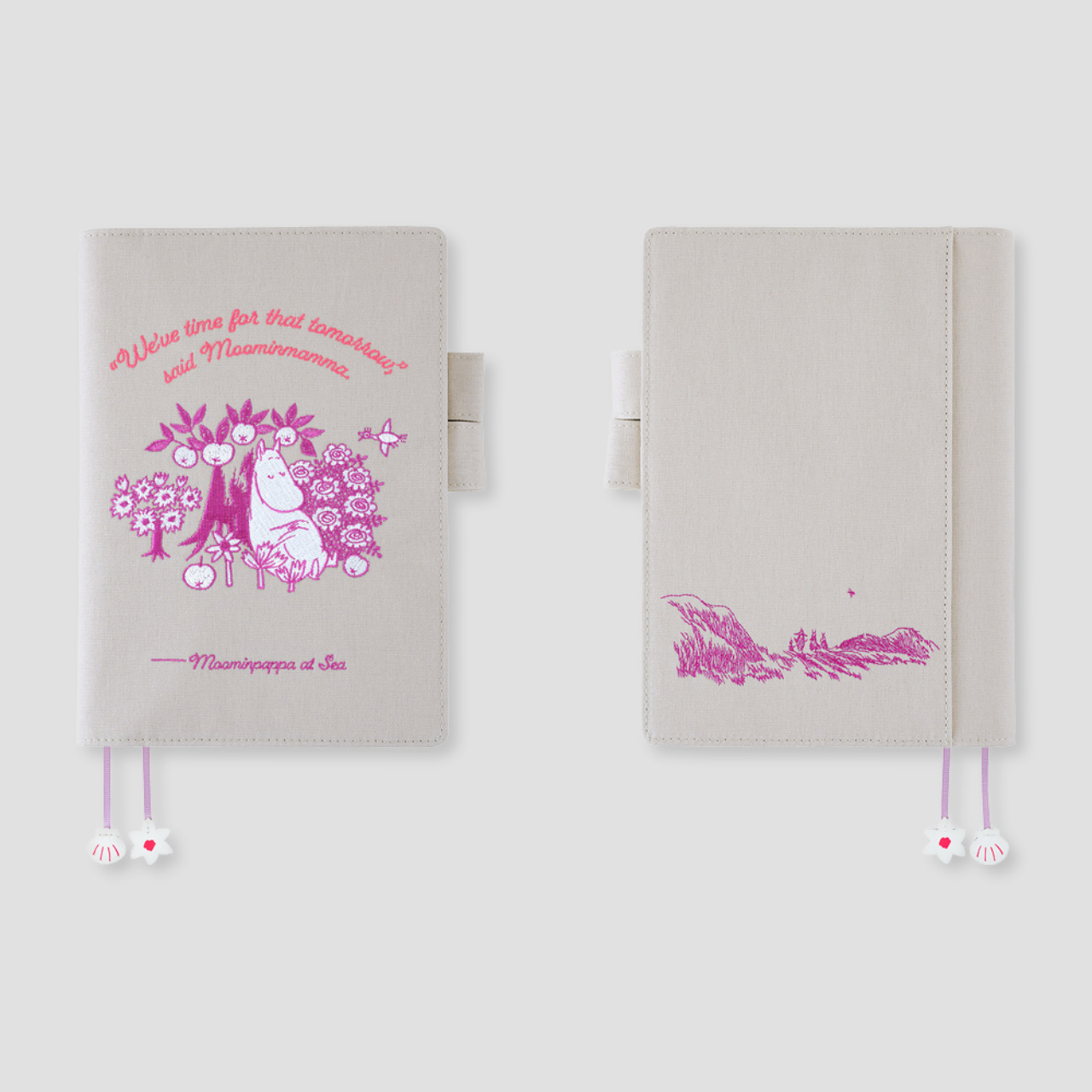 Hobonichi Cover Moomin: My Yard - Pink Gray (A5)
