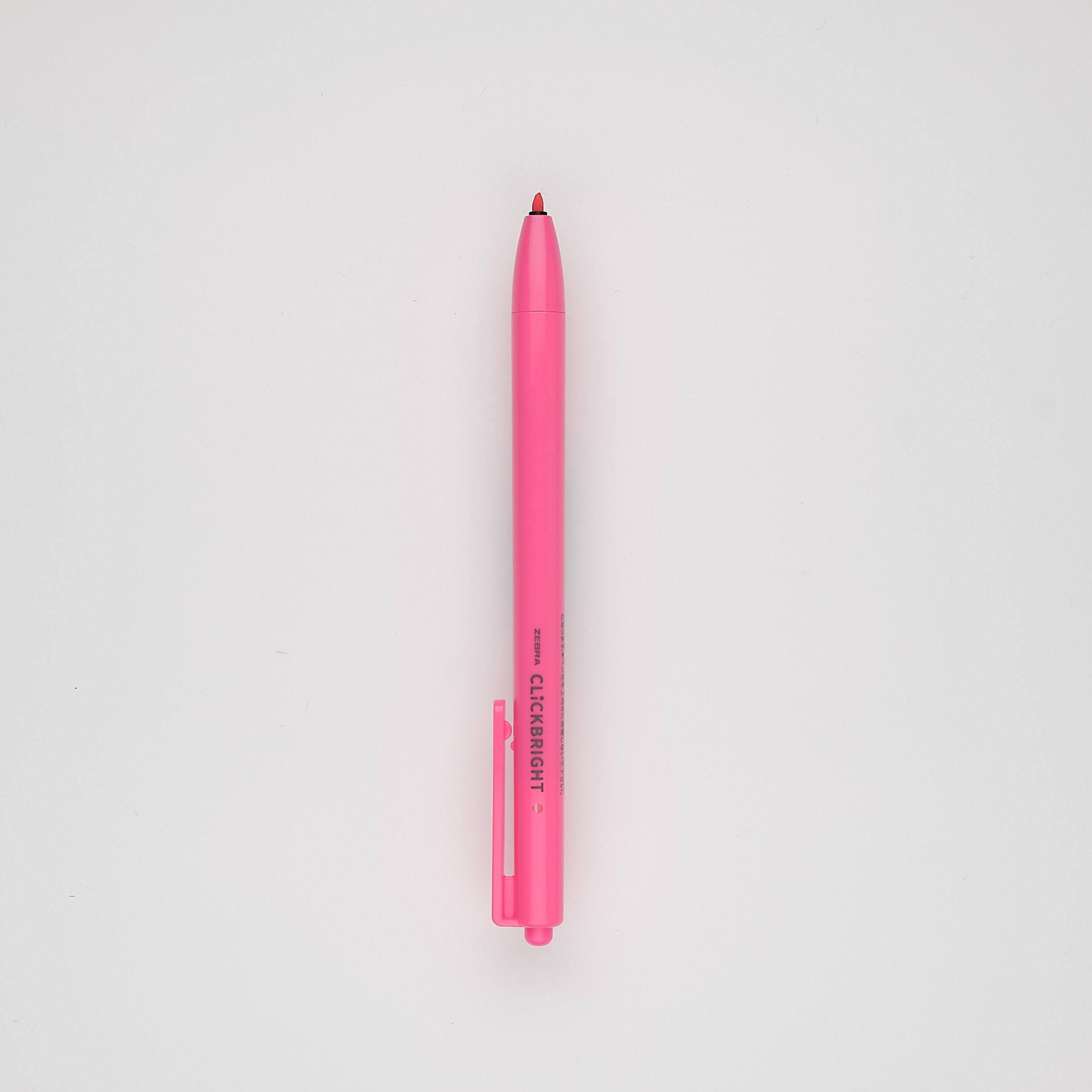Zebra Textmarker Click Bright pink