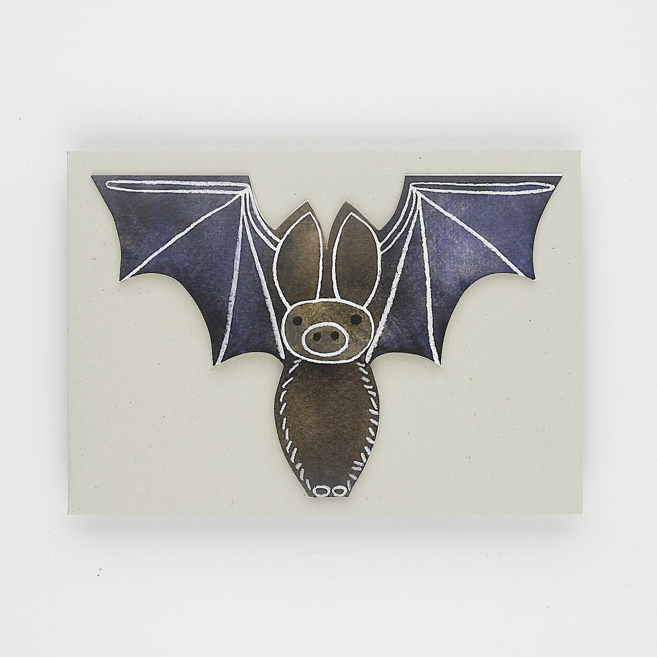 Klappkarte Fledermaus