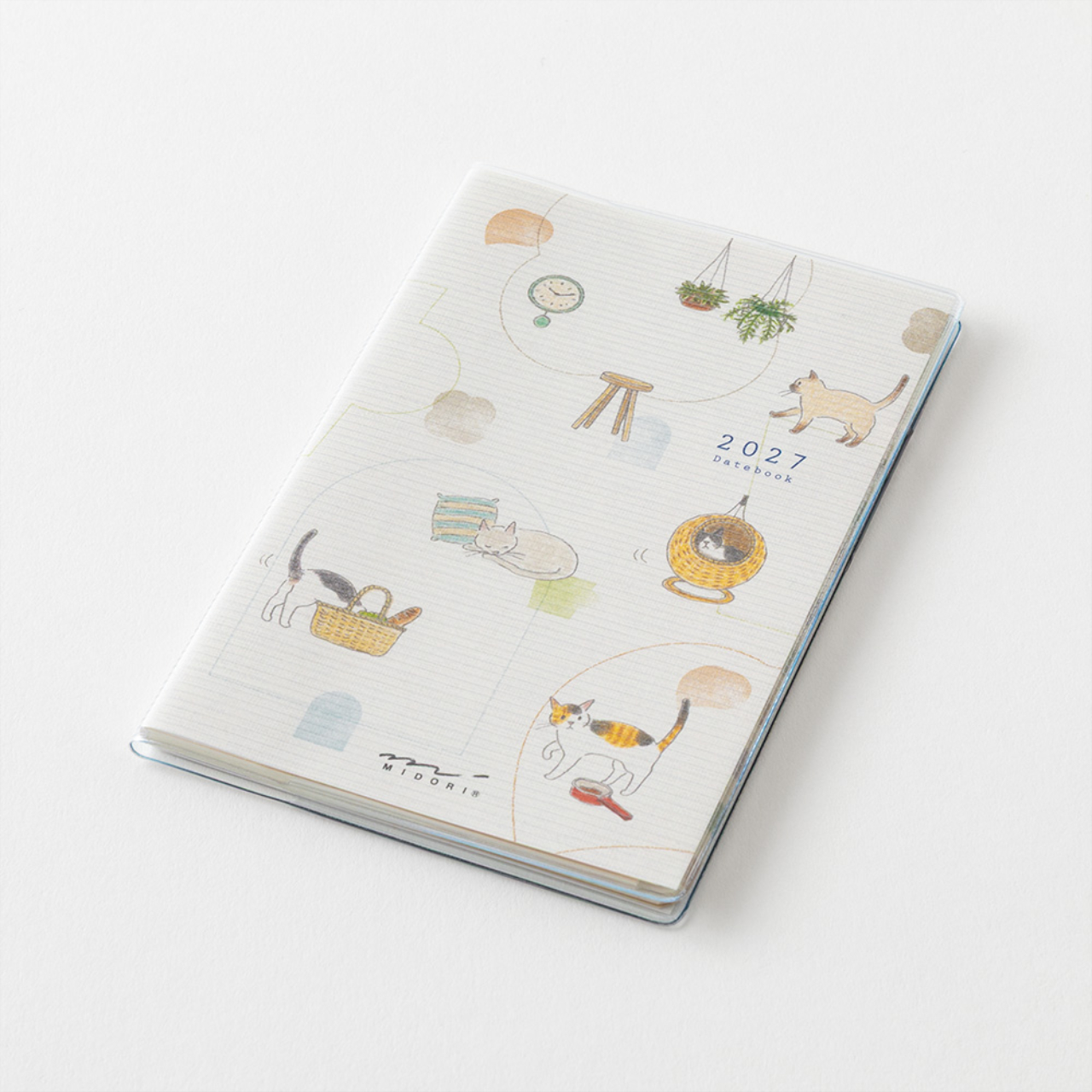 Midori Planer Pocket Diary Cat 2027 (Mini)