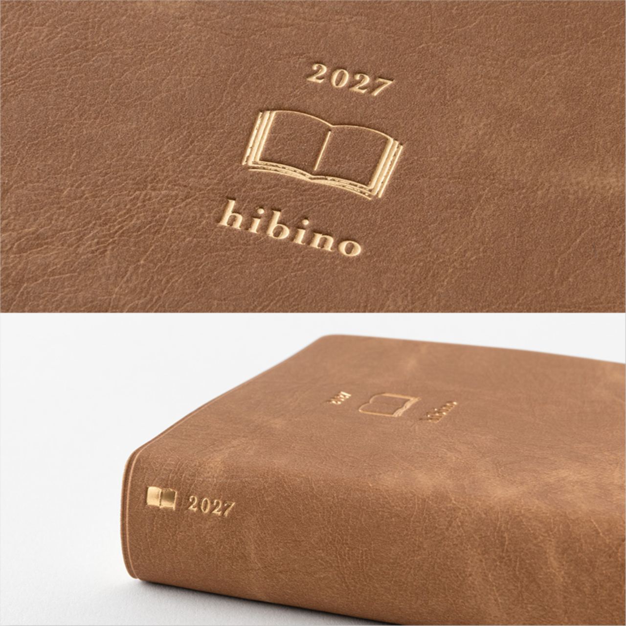 Midori Diary hibino 2027 Camel (A6)