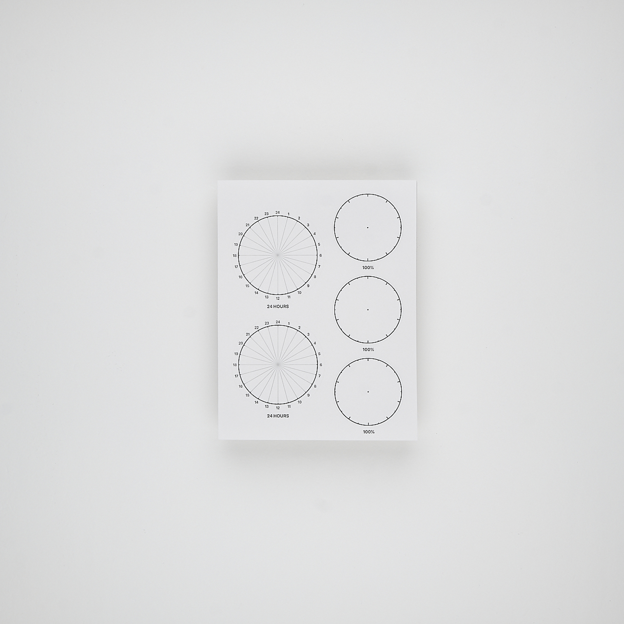 Laconic Sticker Circle Graph