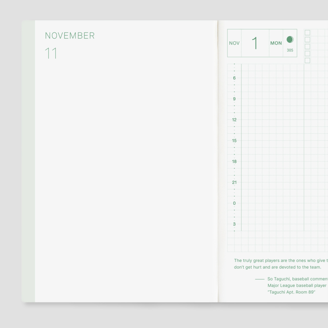 Hobonichi Planer Techo 2027 Original Book (A6, eng.)