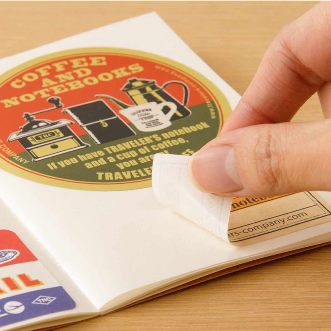 Traveler's Notebook Passport "017" Trägerpapier für Aufkleber
