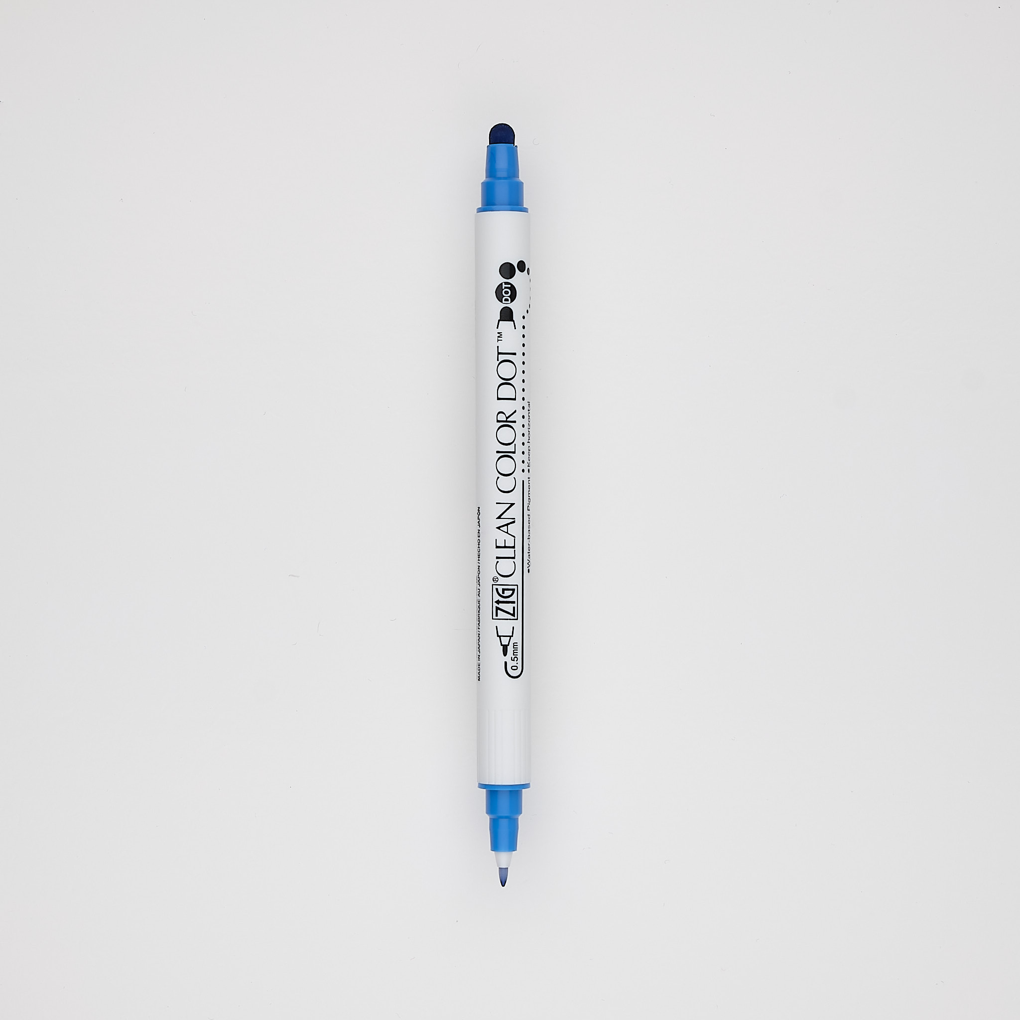 Kuretake Textmarker ZIG Clean Dot Color blau