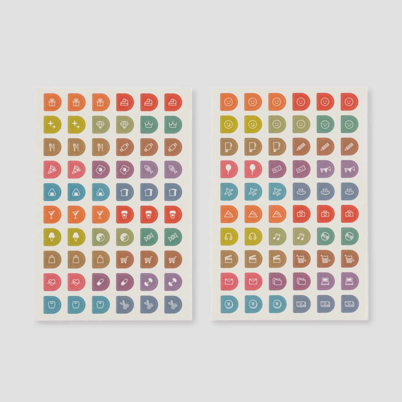 Hobonichi TSUKI no IRO: Sticker Set (Schedule)