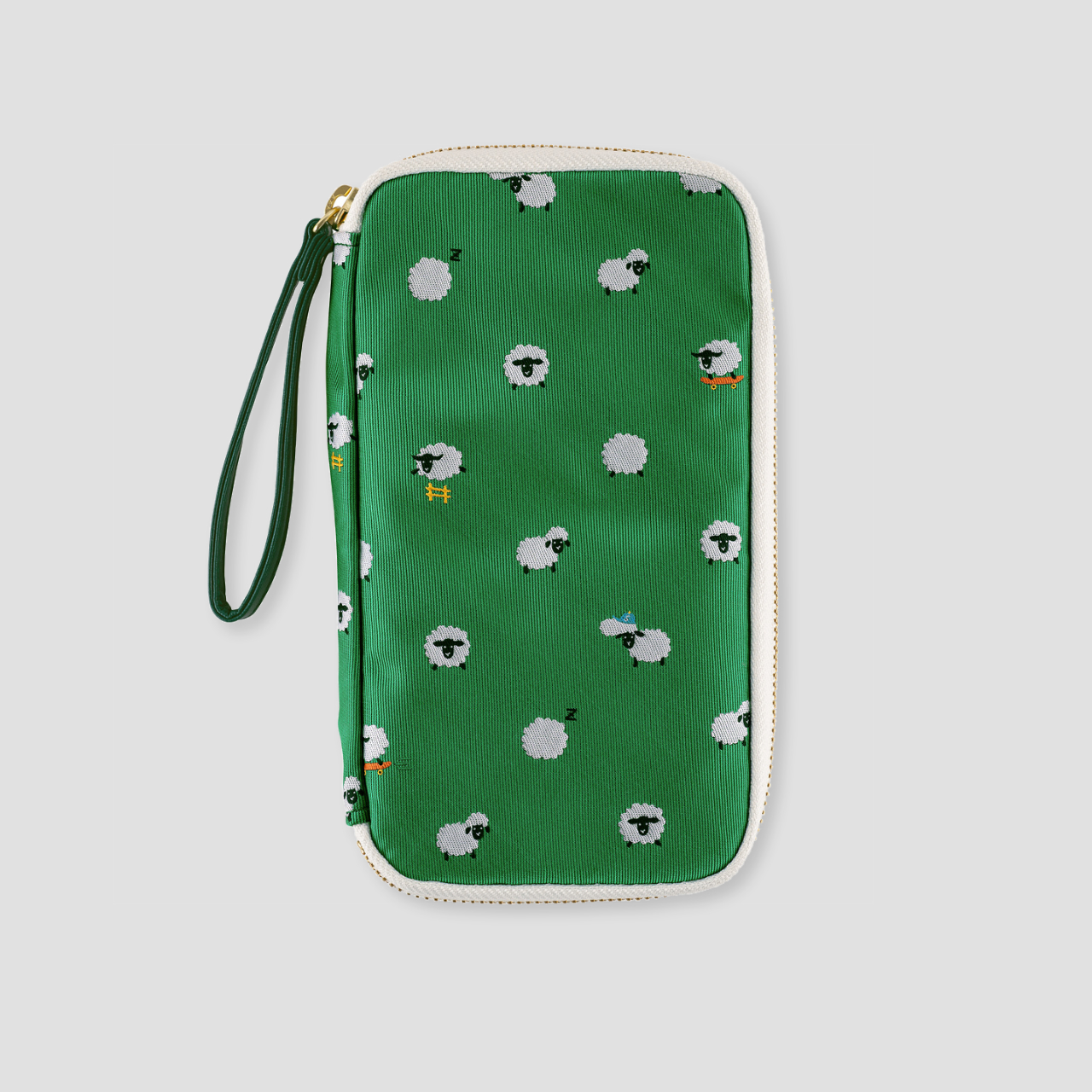 Hobonichi Schreibetui Small Drawer Pouch (Bow & Tie: Sheep Sheep Sheep)