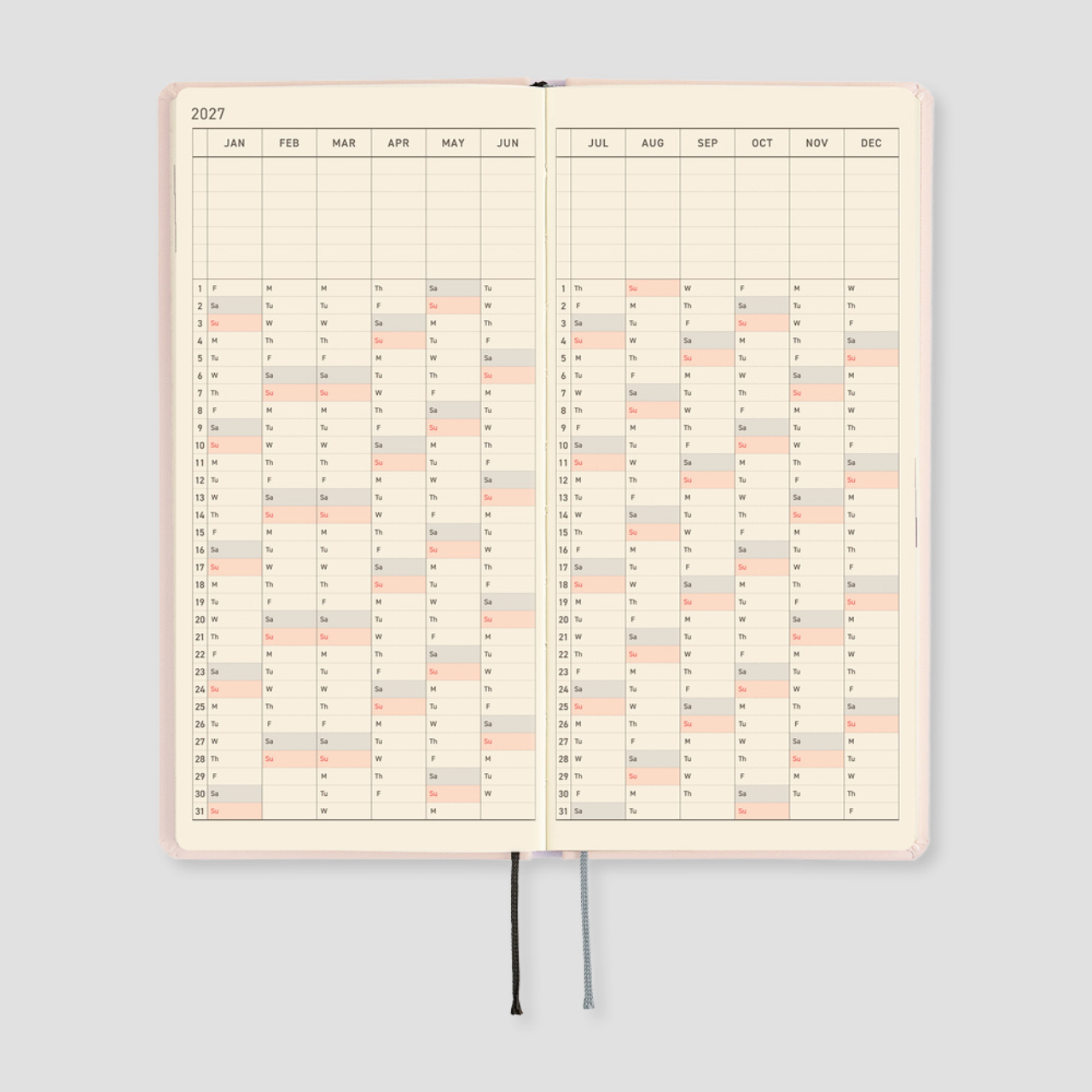 Hobonichi Pocket Planner 2027 Weeks Moomin: At the Table (engl.)