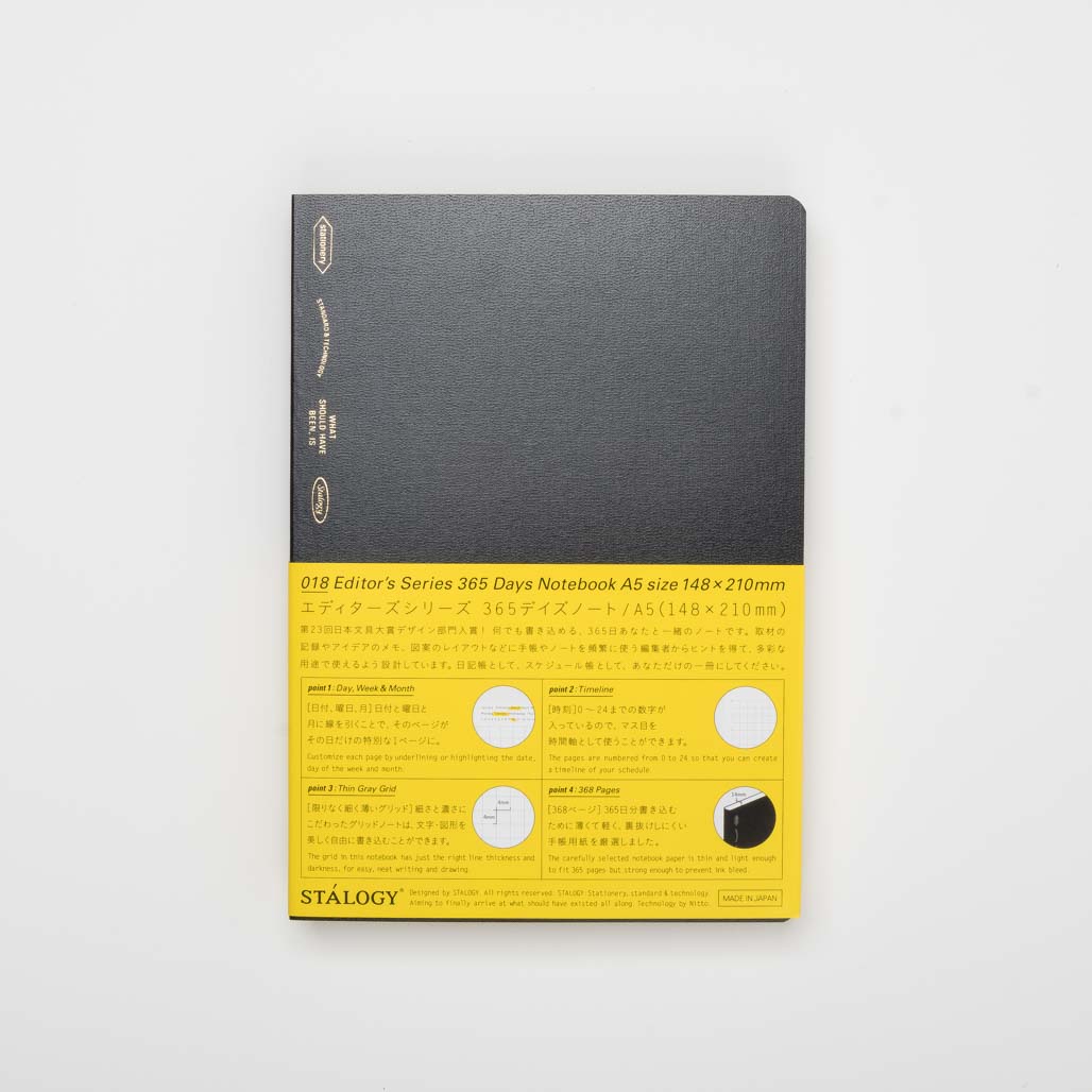 Stalogy Notizbuch 018 Editor's Series 365 Tage A5 1