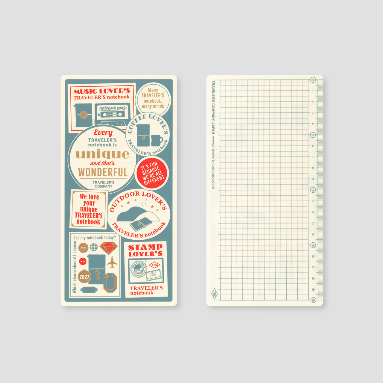 Traveler's Notebook Regular 2027 Schreibunterlage