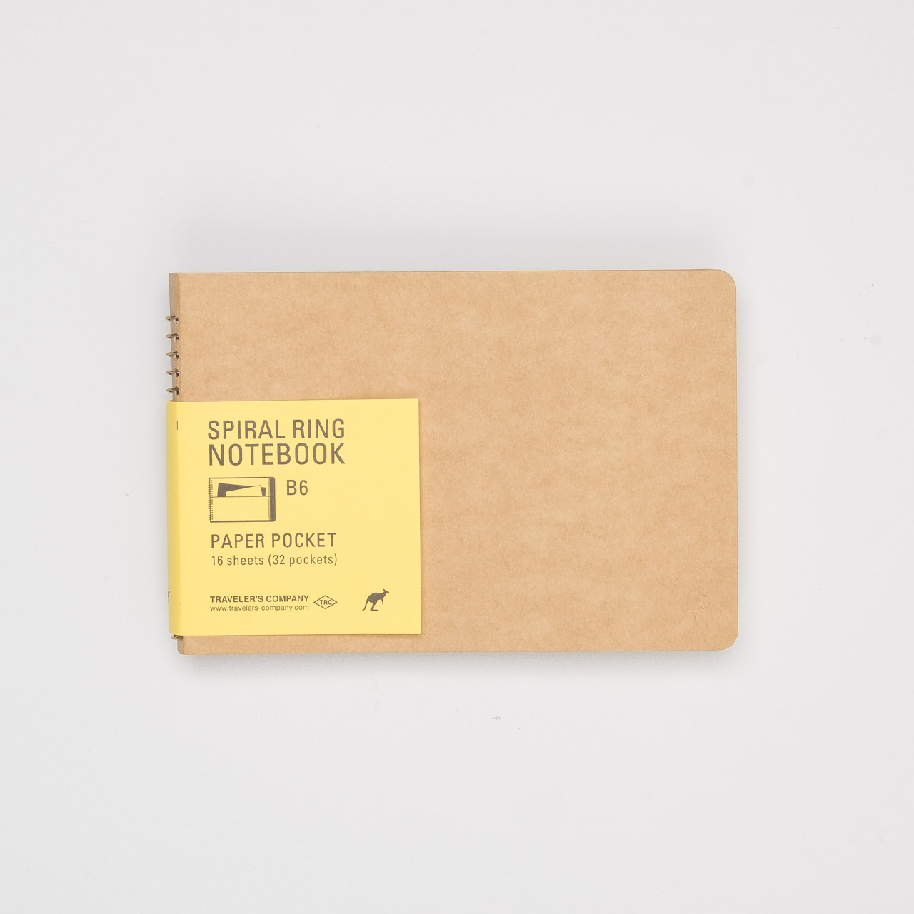 Midori Spiralringbuch Kangaroo B6 quer mit Taschen