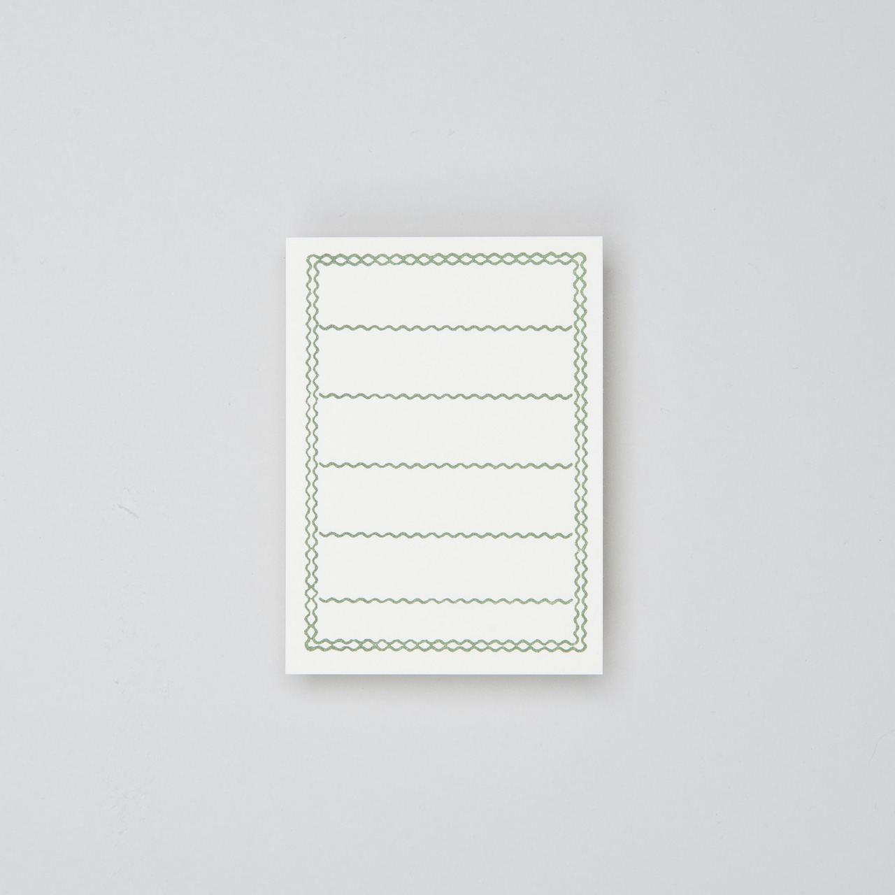 Notizkarten 65 x 90 mm (50 St.) mit grünem Rahmen
