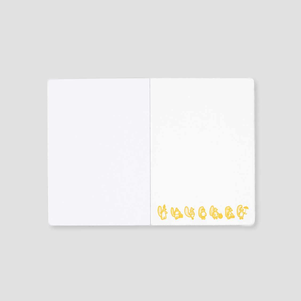 Hobonichi Paper(s) Memo Block 100%ORANGE: Squirrel Appears