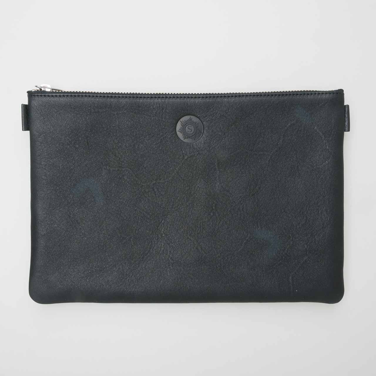 Sonnenleder Banktasche "Weill" in schwarz