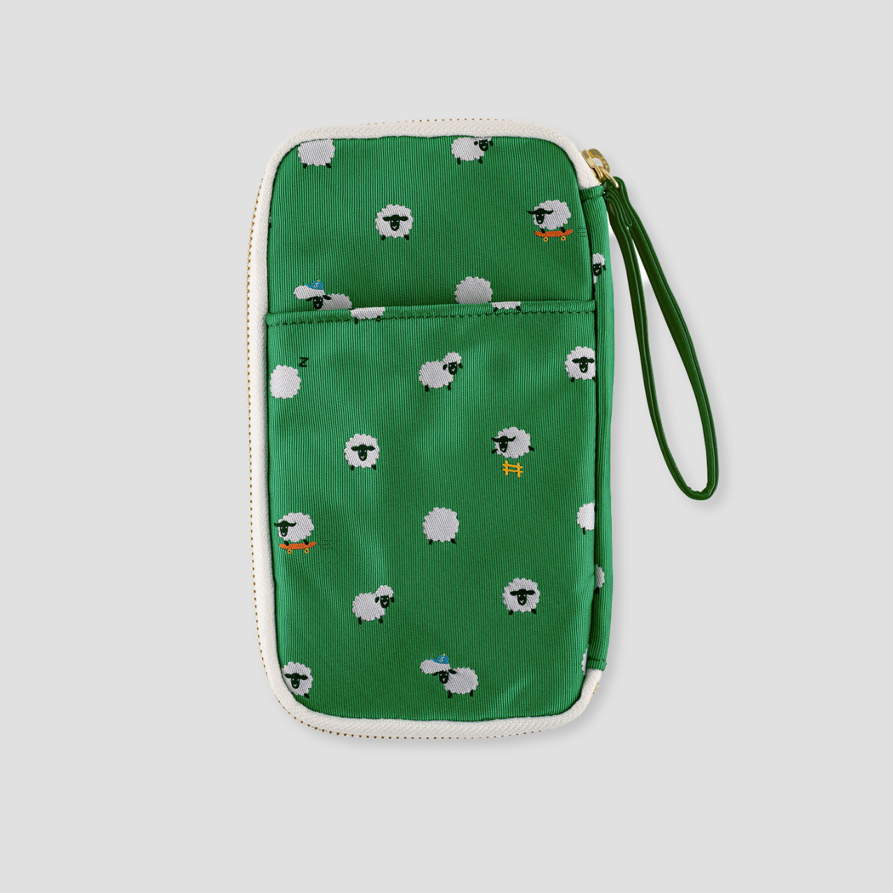 Hobonichi Schreibetui Small Drawer Pouch (Bow & Tie: Sheep Sheep Sheep)