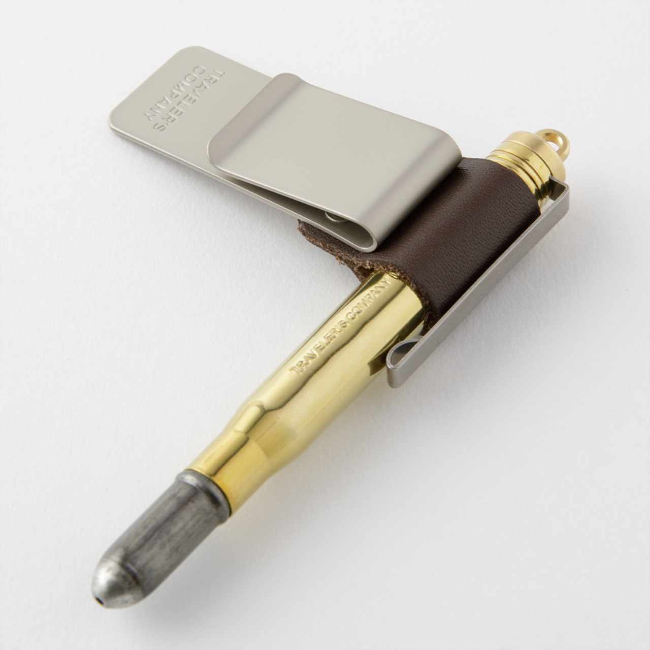Traveler's Notebook Refill "016" pen holder brown
