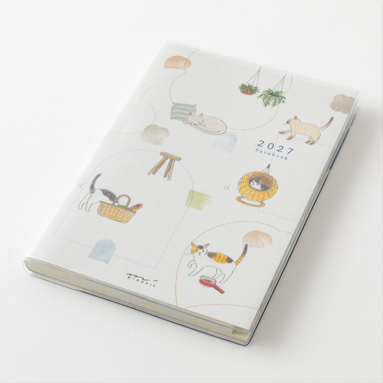 Midori Planer Pocket Diary Cat 2027 (B6)