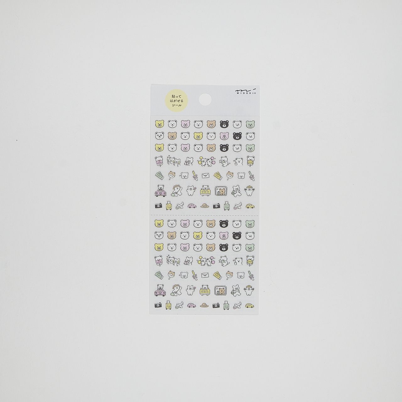Midori Klebebilder Planner Stickers - Pictograph Bear