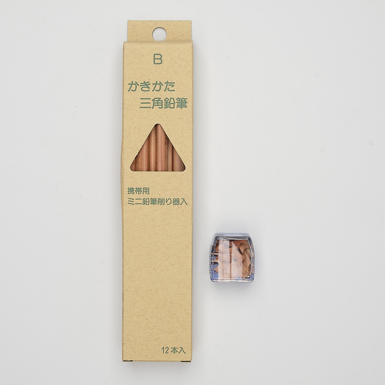 Kita-Boshi Bleistifte Triangular Set mit Spitzer (12 St.)