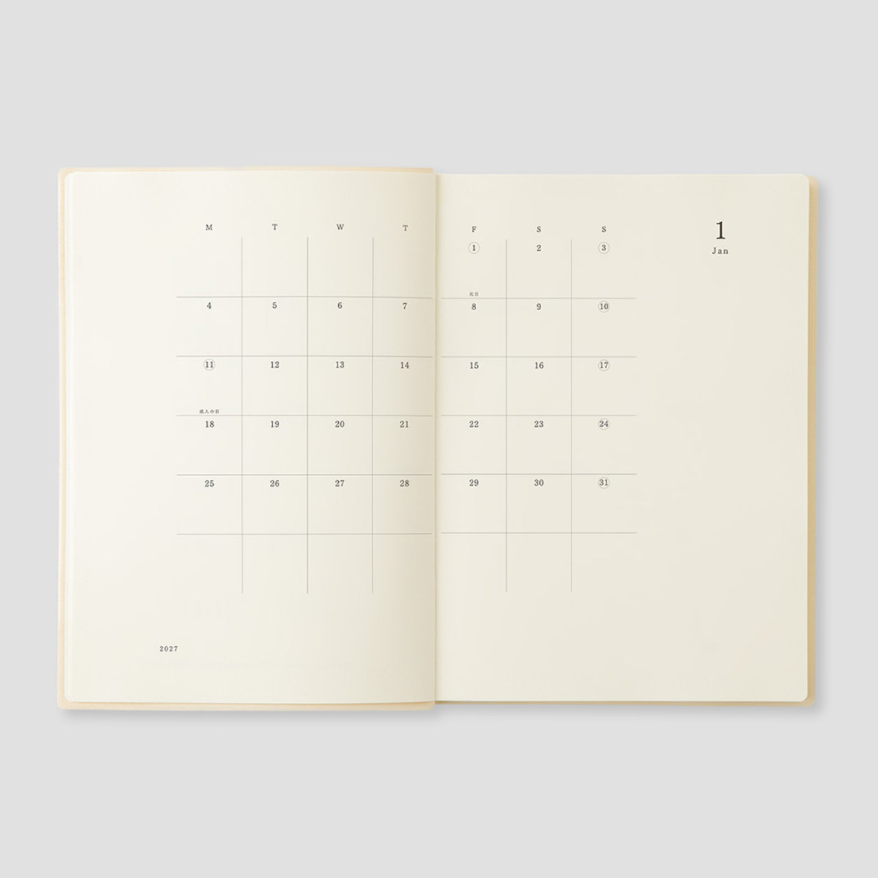 MD Product Notebook Diary 1 Day 1 Page 2027 (A5)