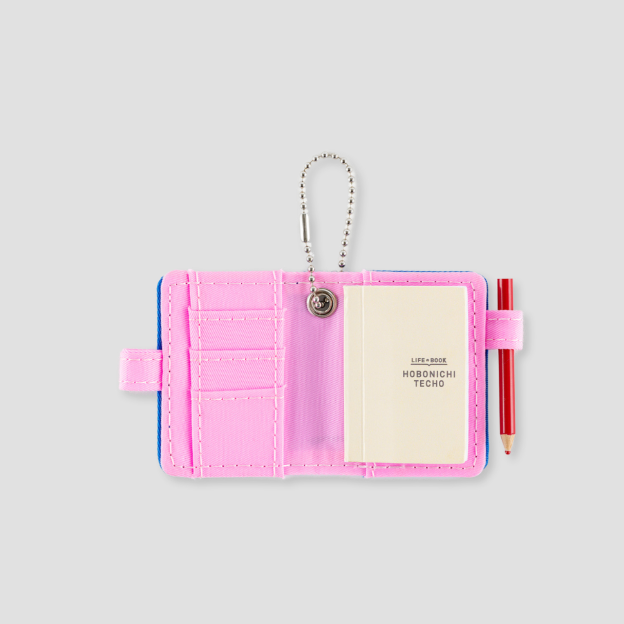 Hobonichi Techo Mini Schlüsselanhänger (Blau x Pink)