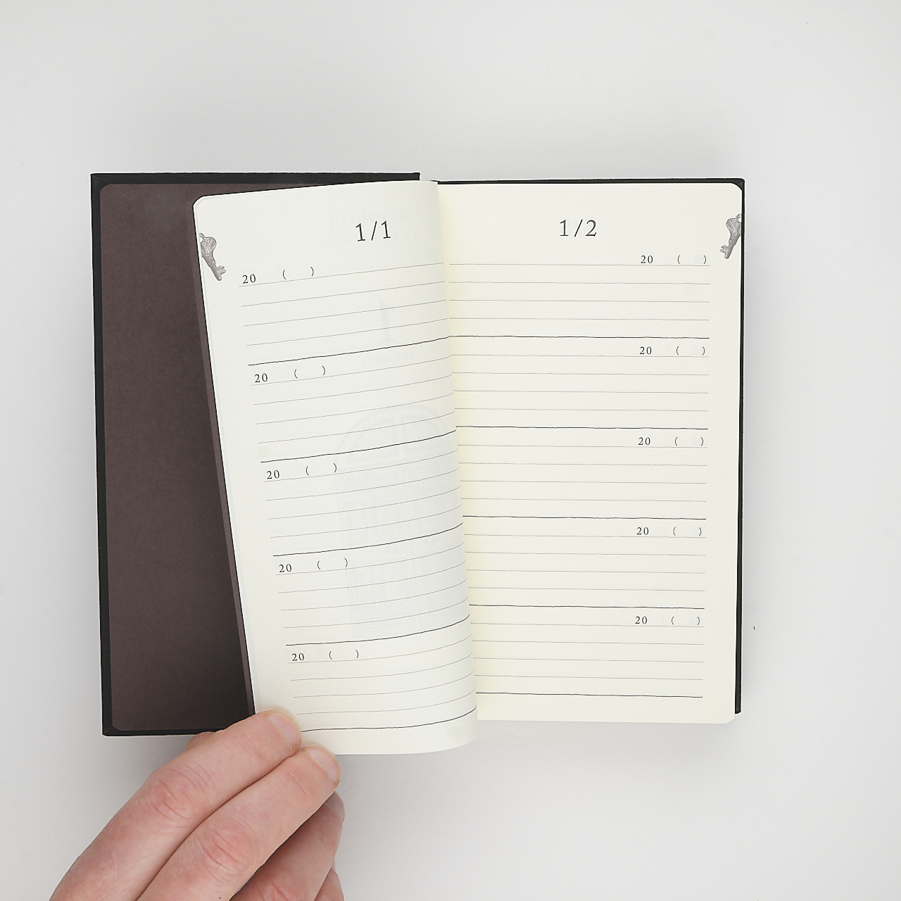 Midori 5-Jahre-Kalender Gate schwarz