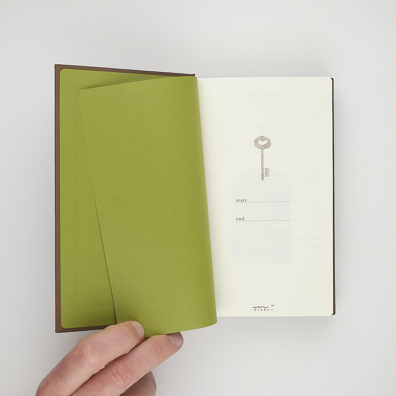 Midori 3-Jahre-Kalender Gate braun