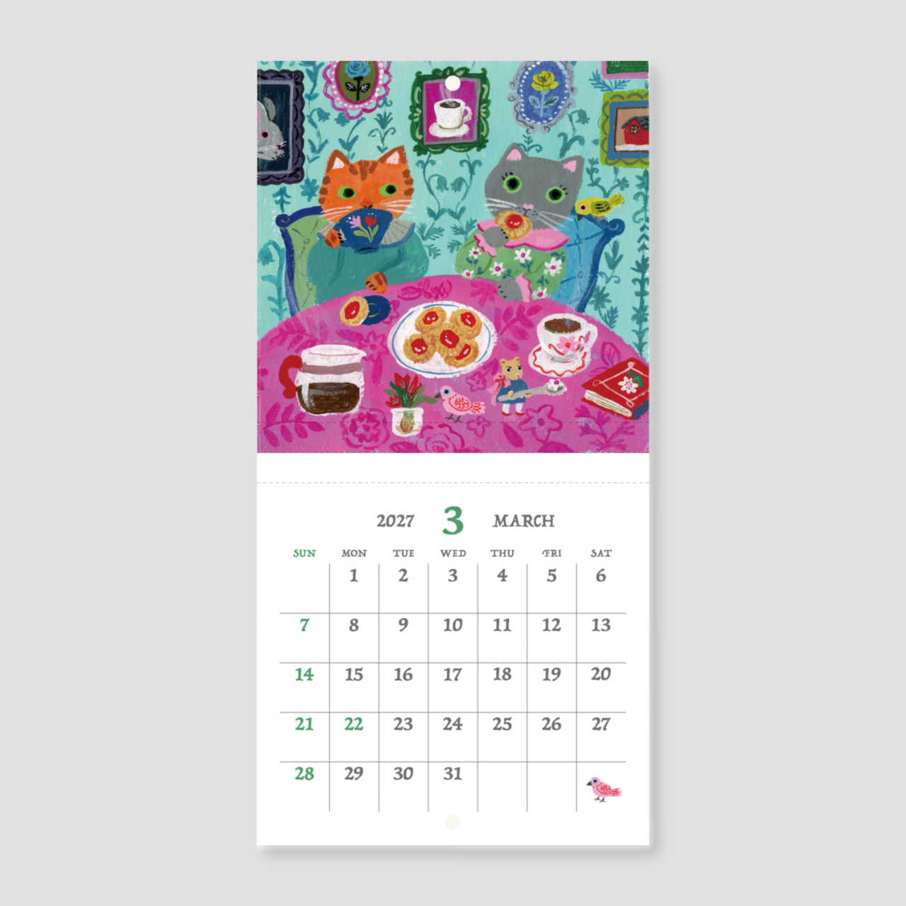 NKcalendar Mini-Wandkalender 2027 Yumi Kitagishi