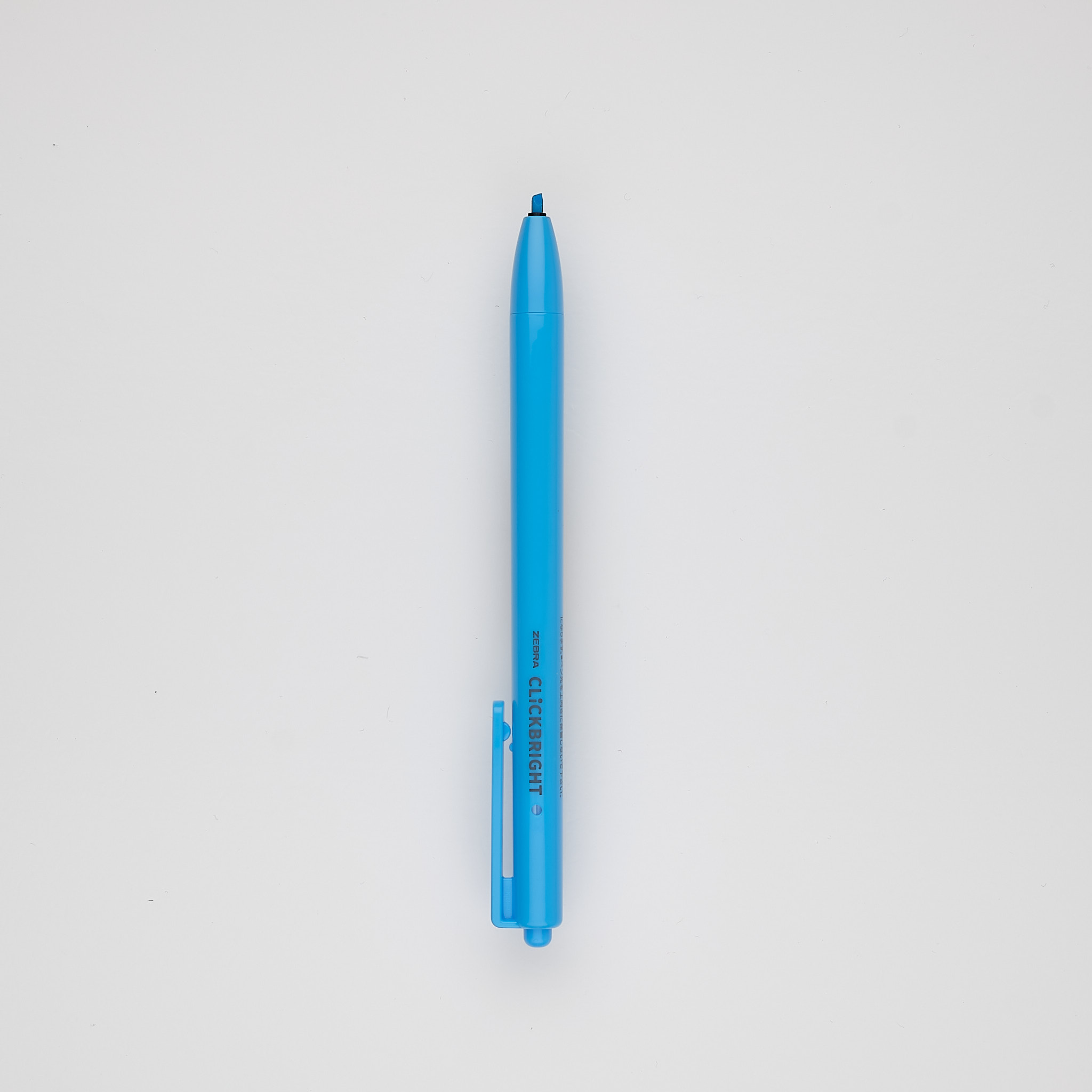 Zebra Textmarker Click Bright hellblau