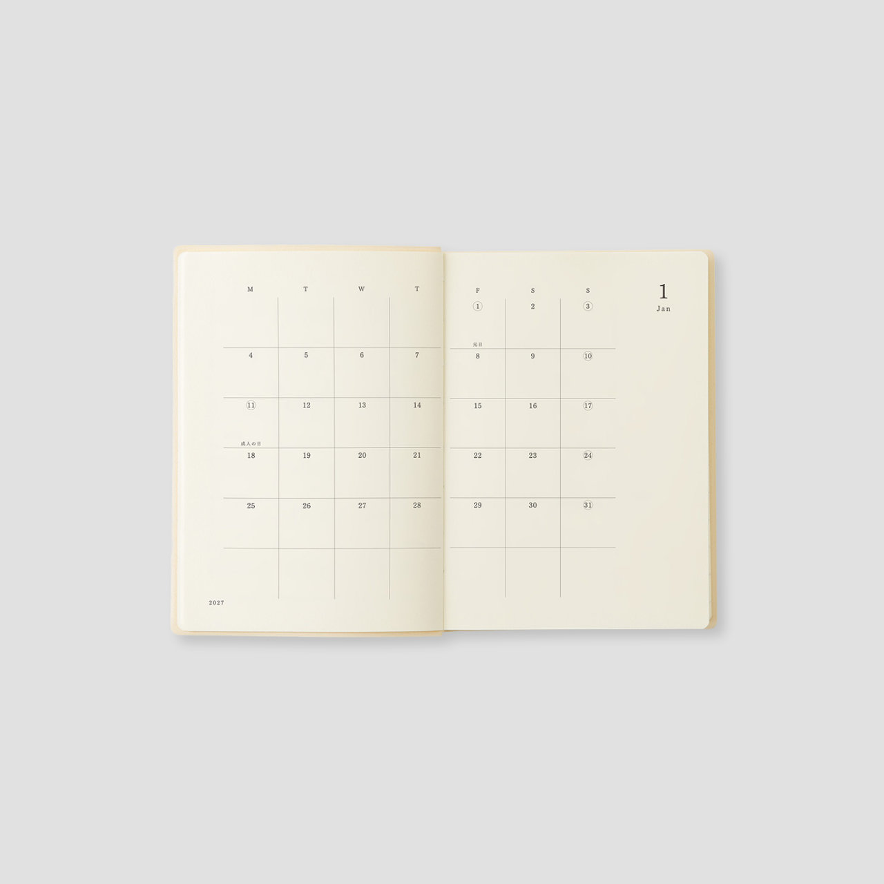 MD Product Notebook Diary 1 Day 1 Page 2027 (A6)