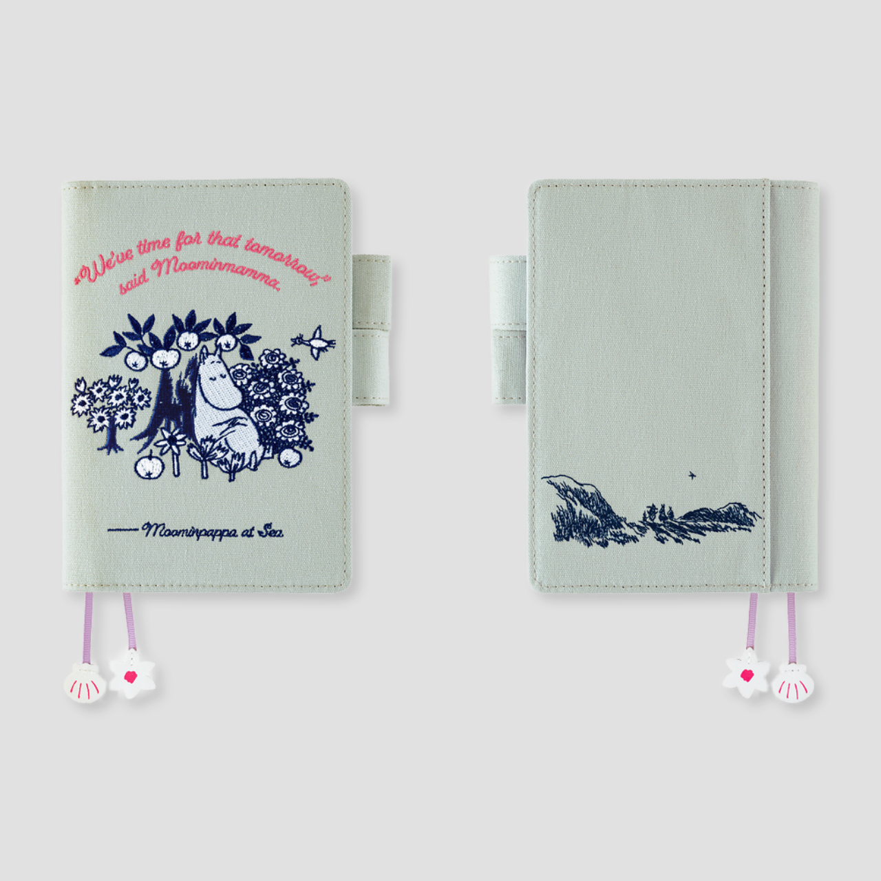 Hobonichi Cover Moomin: My Yard - Pale Mint (A6)