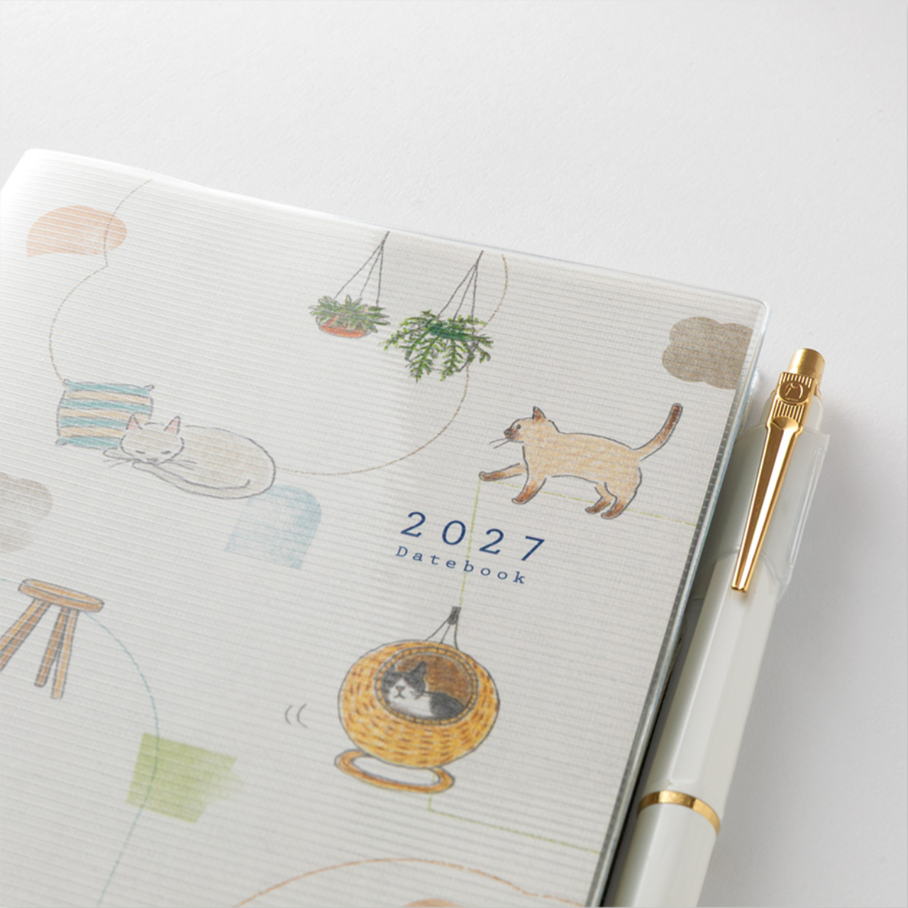 Midori Planer Pocket Diary Cat 2027 (B6)