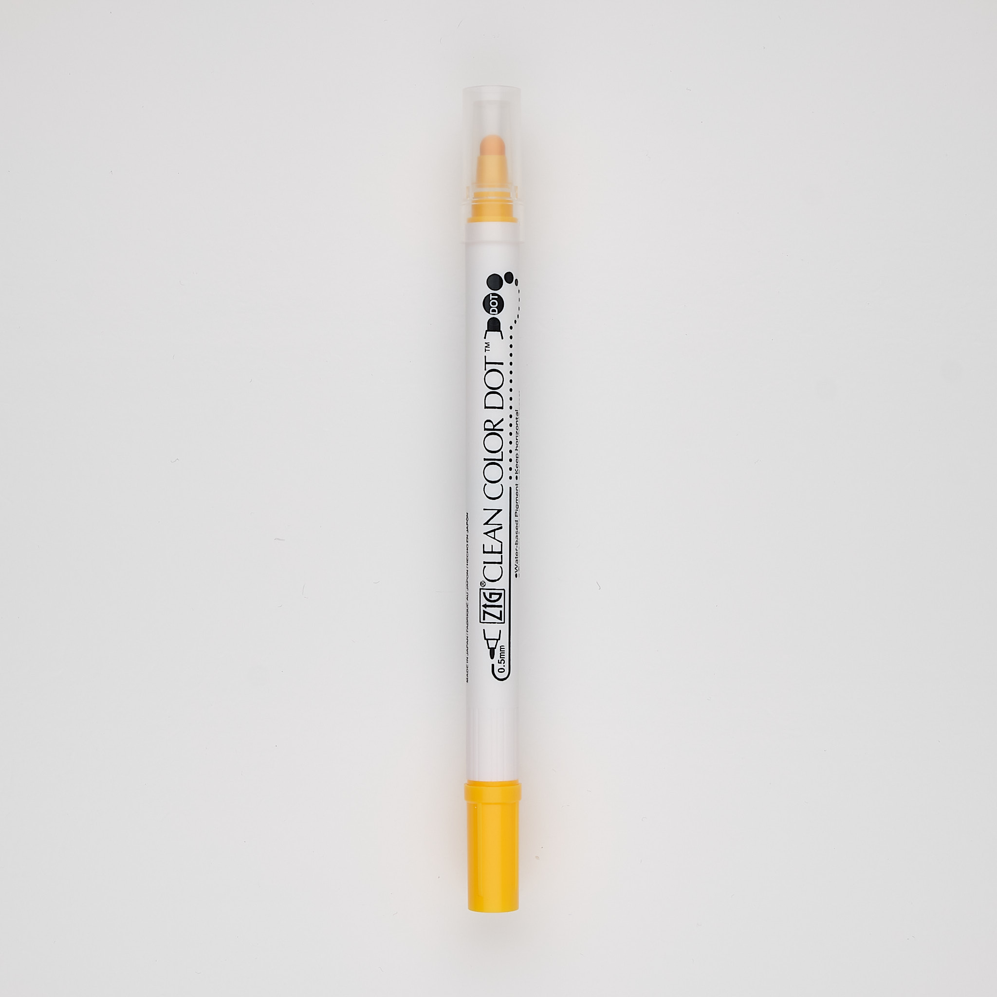 Kuretake Textmarker ZIG Clean Dot Color sonnengelb