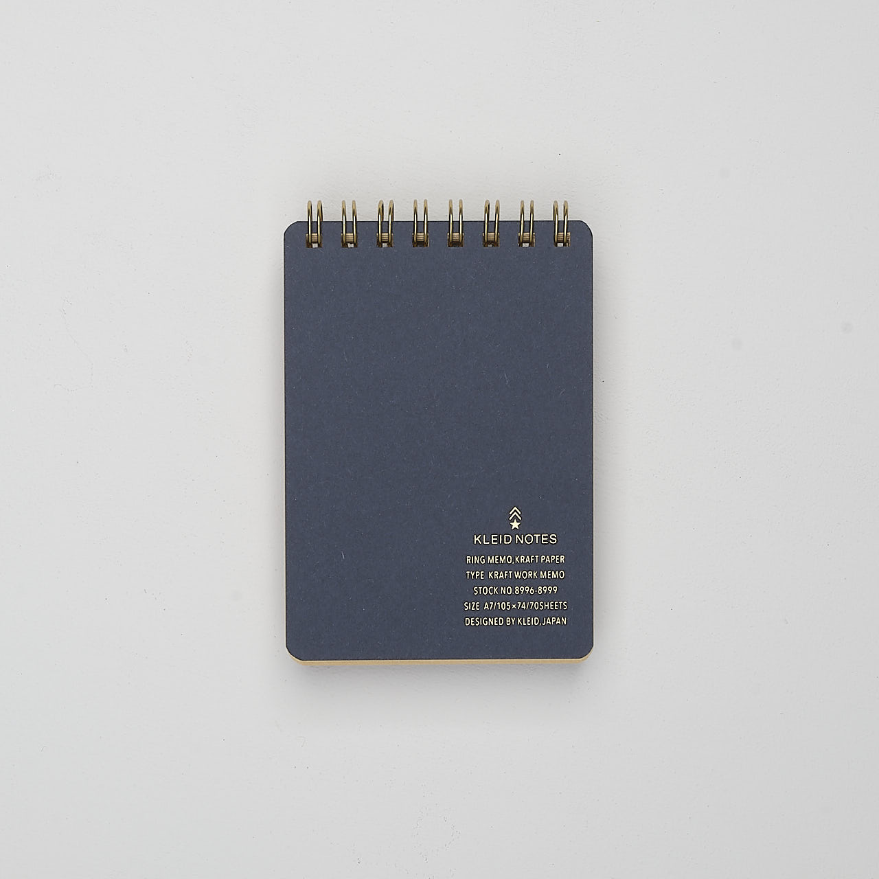 Kleid Ringbuch mit Kraftpapier marineblau (A7)