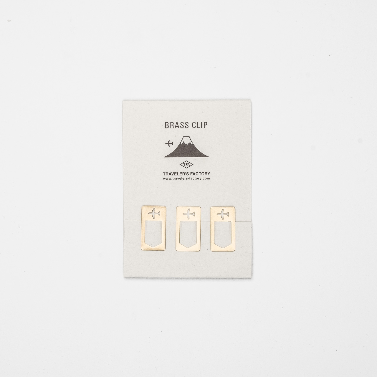 STORE ONLY: Traveler's Factory Brass Clip Airplane aus Messing