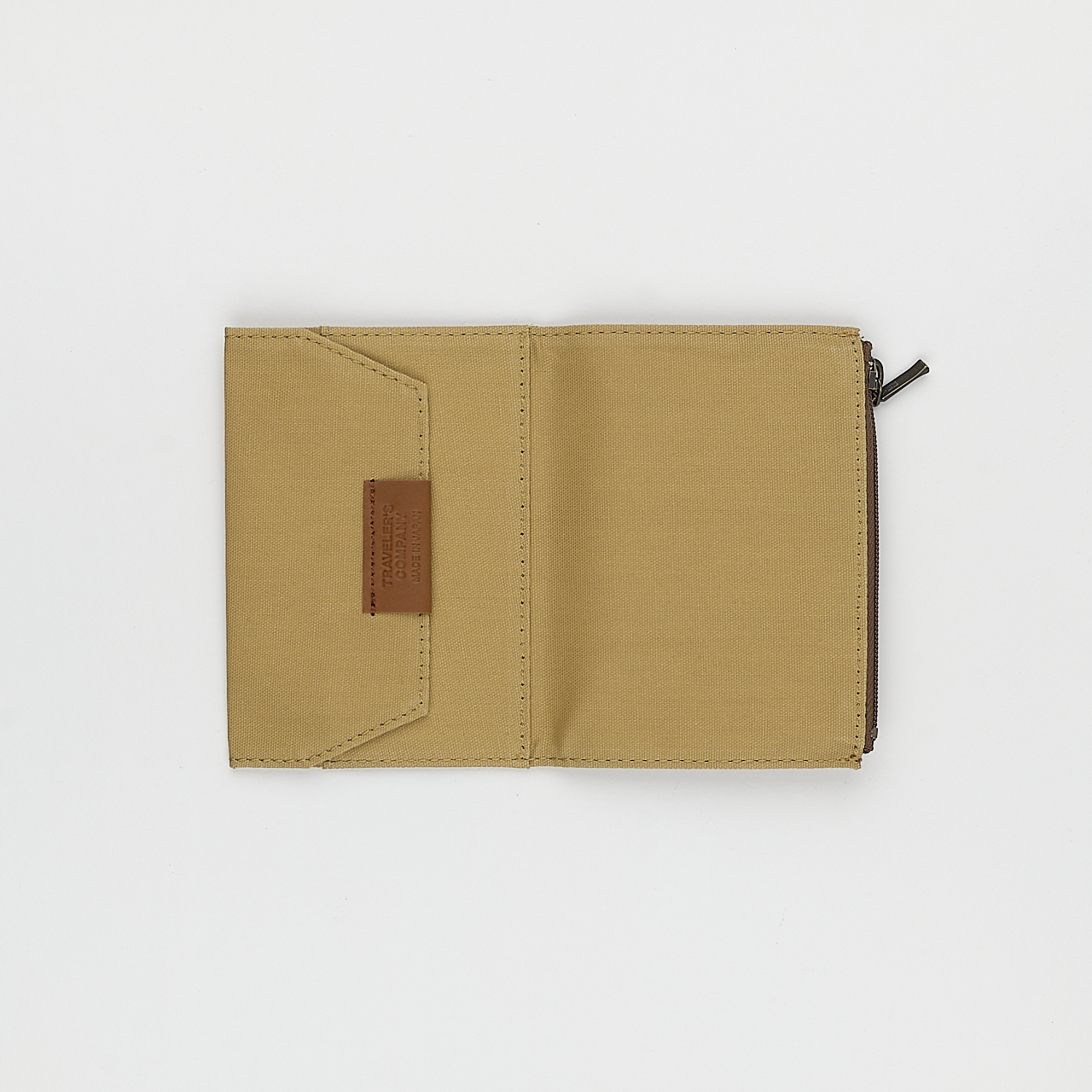 Traveler's Factory Zipper Case Passport Baumwolle beige