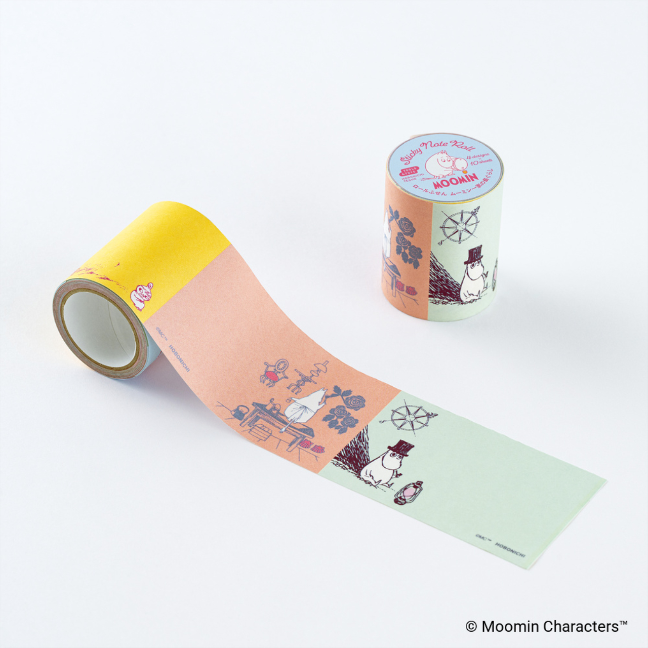 Hobonichi Moomin: Sticky Note Roll (Moomin Family's Island Life)