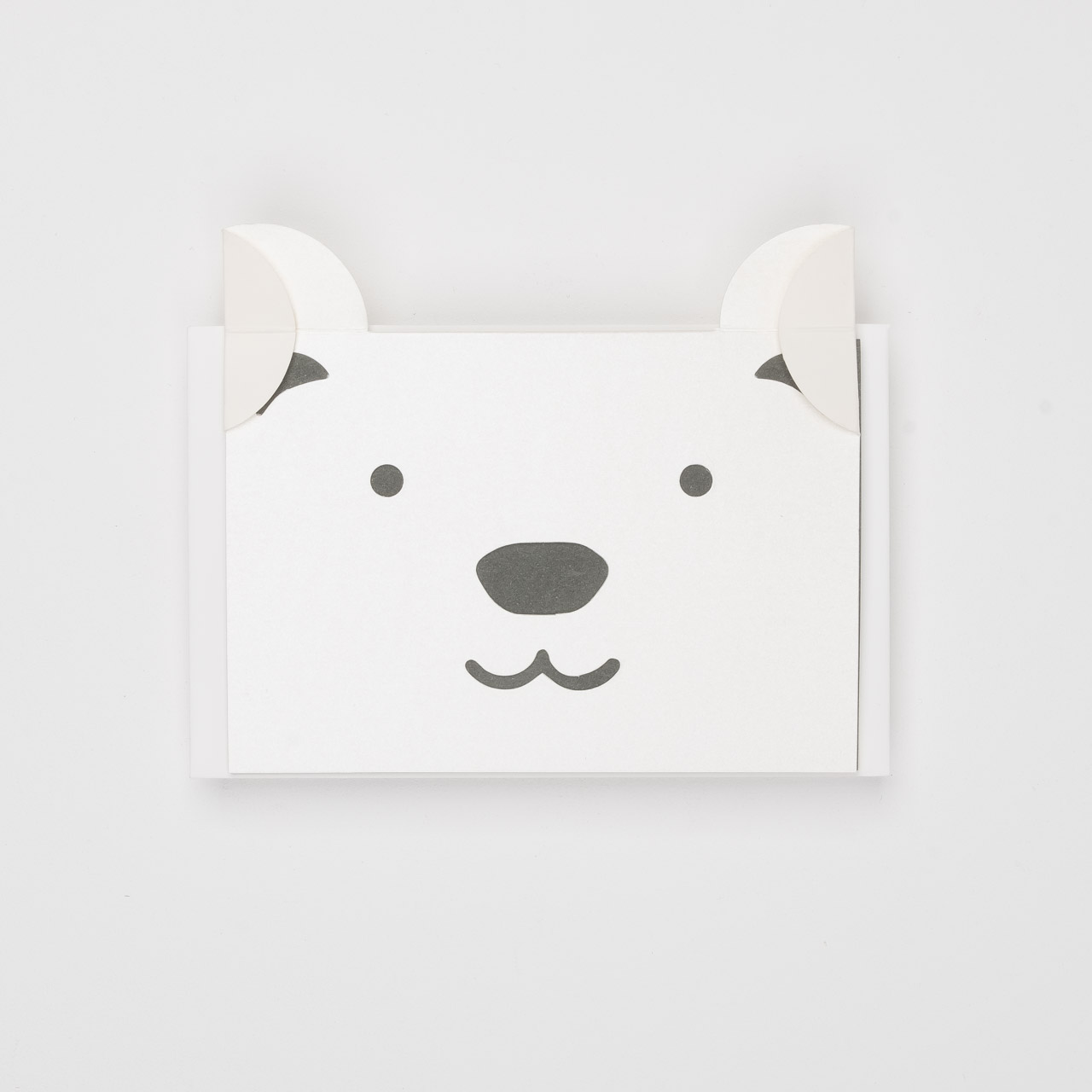 Klappkarte im Die-Cut "Eisbär"