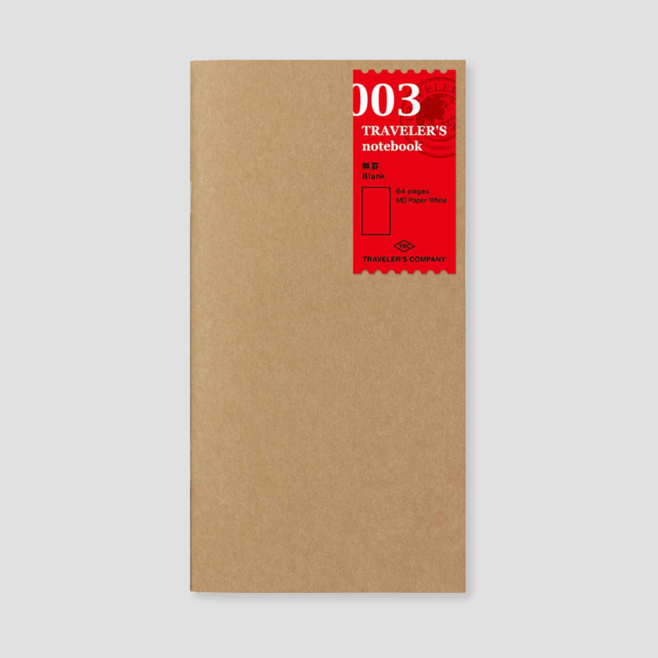 Traveler's Notebook Regular "003" blanko