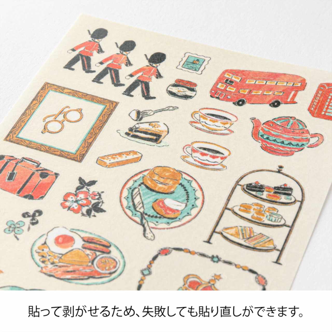 Midori Sticker Kollektion Britische Motive