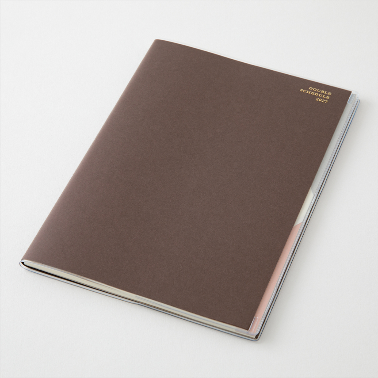 Midori Planer Double Schedule 2027 Dark Brown (B6)