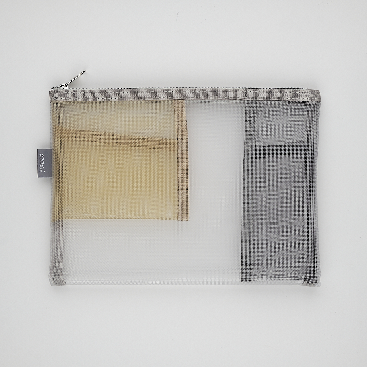 Midori Mäppchen Pen & Tool Pouch Mesh grau (B6)