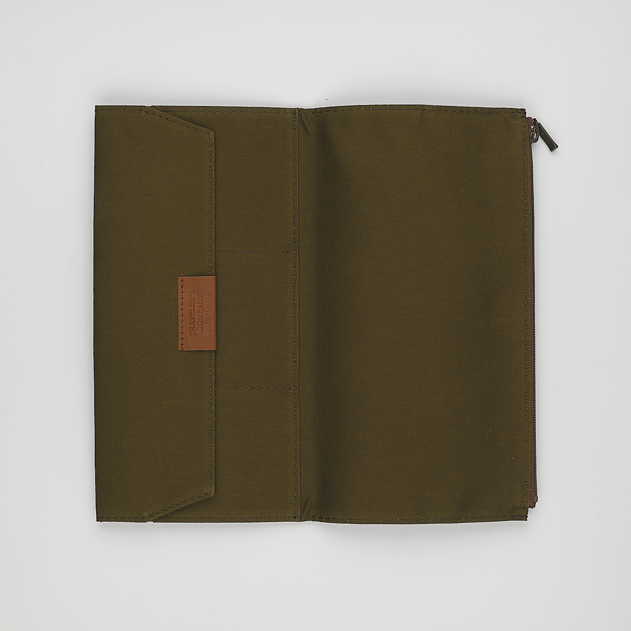 Traveler's Factory Zipper Case Regular Baumwolle olivgrün