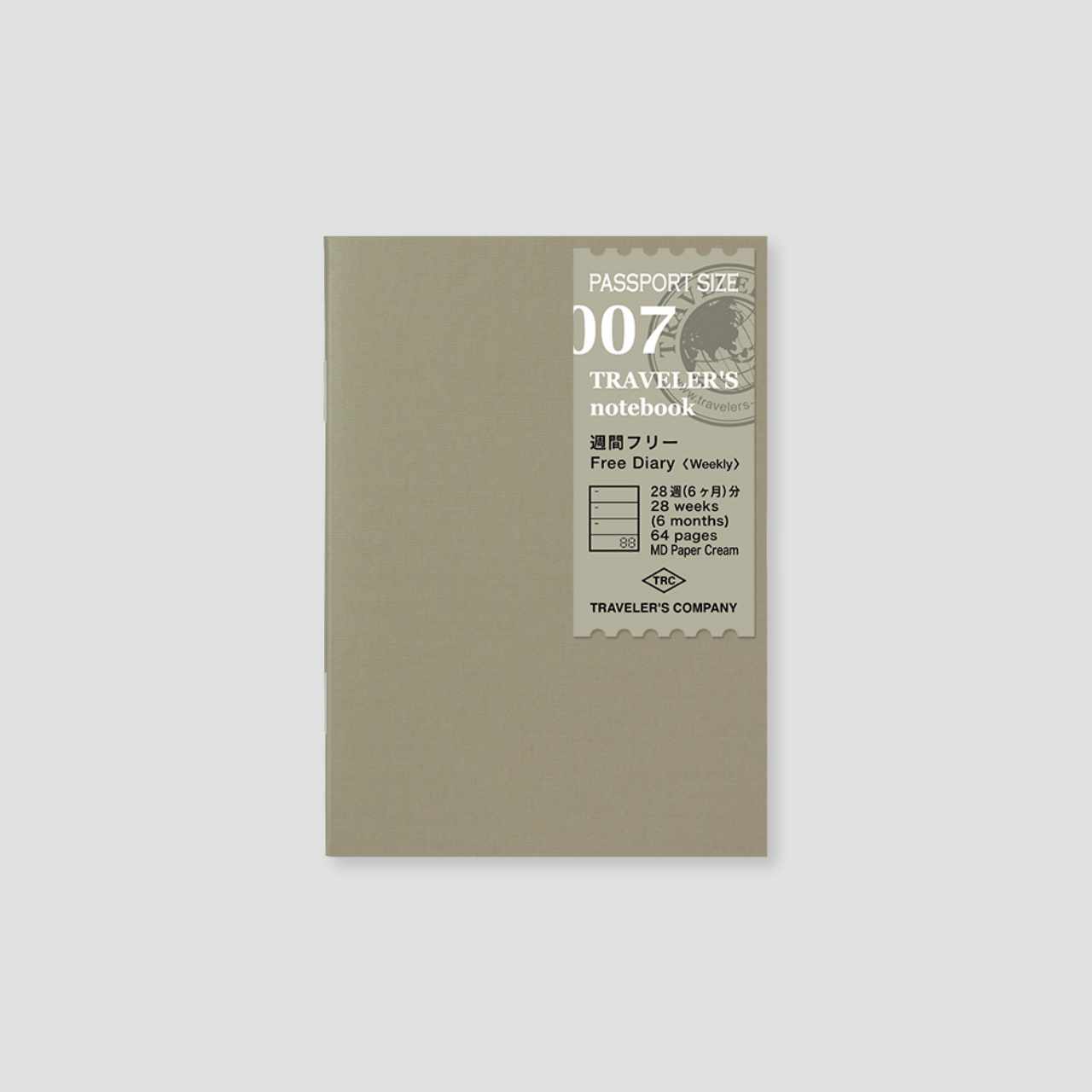 Traveler's Notebook Passport "007" Wochenkalender