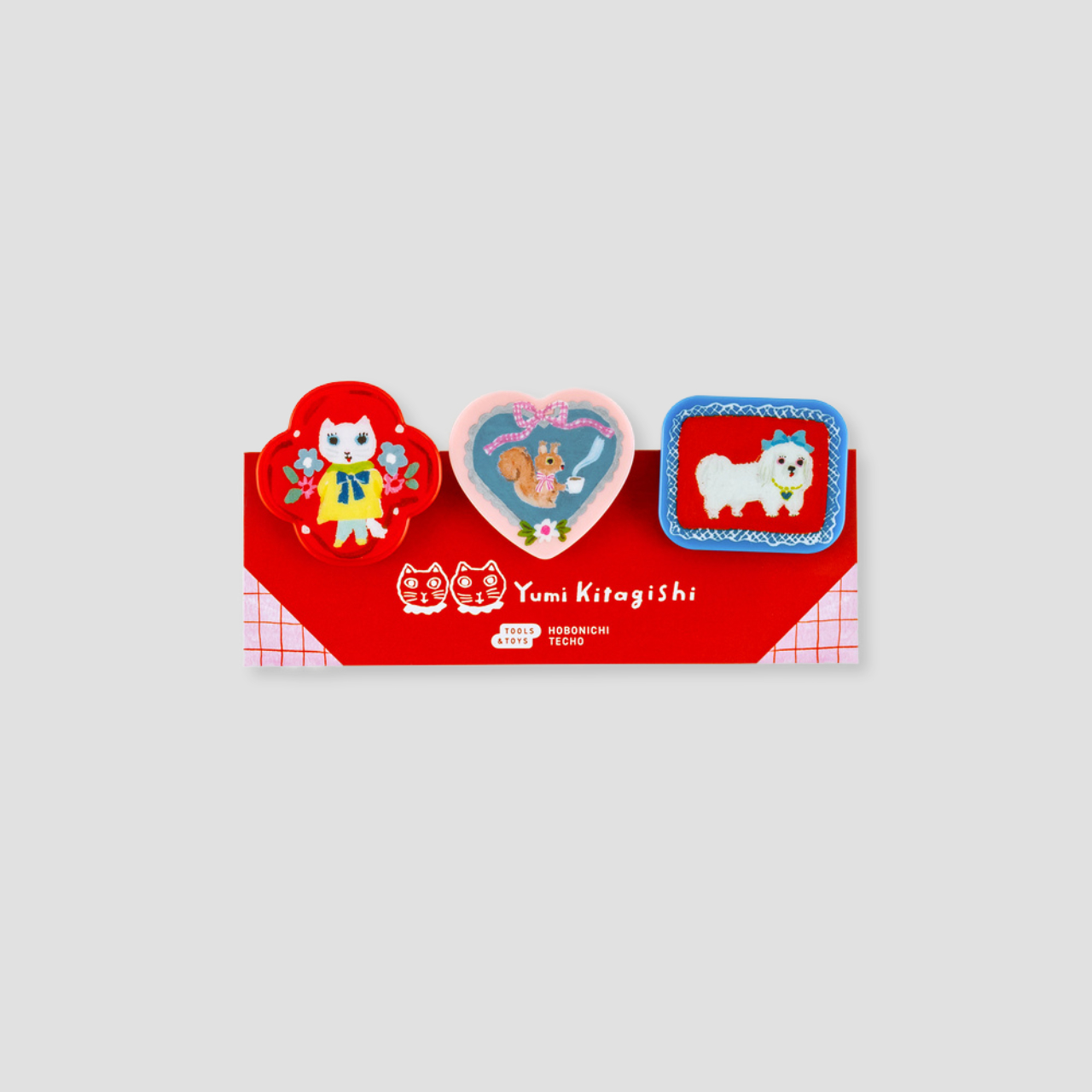 Hobonichi Yumi Kitagishi: Clips (3er Set)